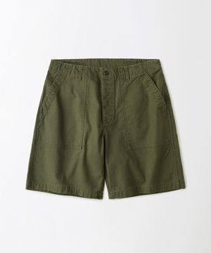 BACK SATIN FATIGUE SHORTS_OLIVE