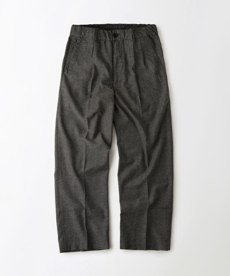 LINEN COTTON COMFORT PANTS_CHARCOAL
