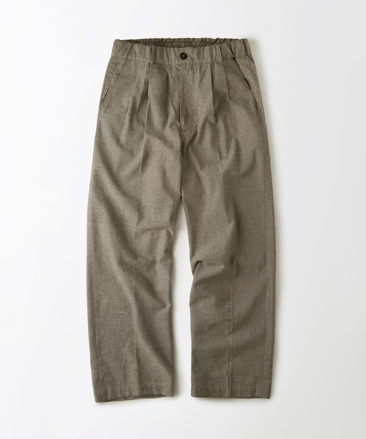 아웃스탠딩(OUTSTANDING) LINEN COTTON COMFORT PANTS_BEIGE