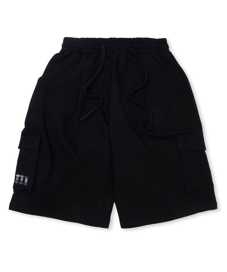 Tiger Camouflage STGM Wide Cargo Bermuda Pants Black