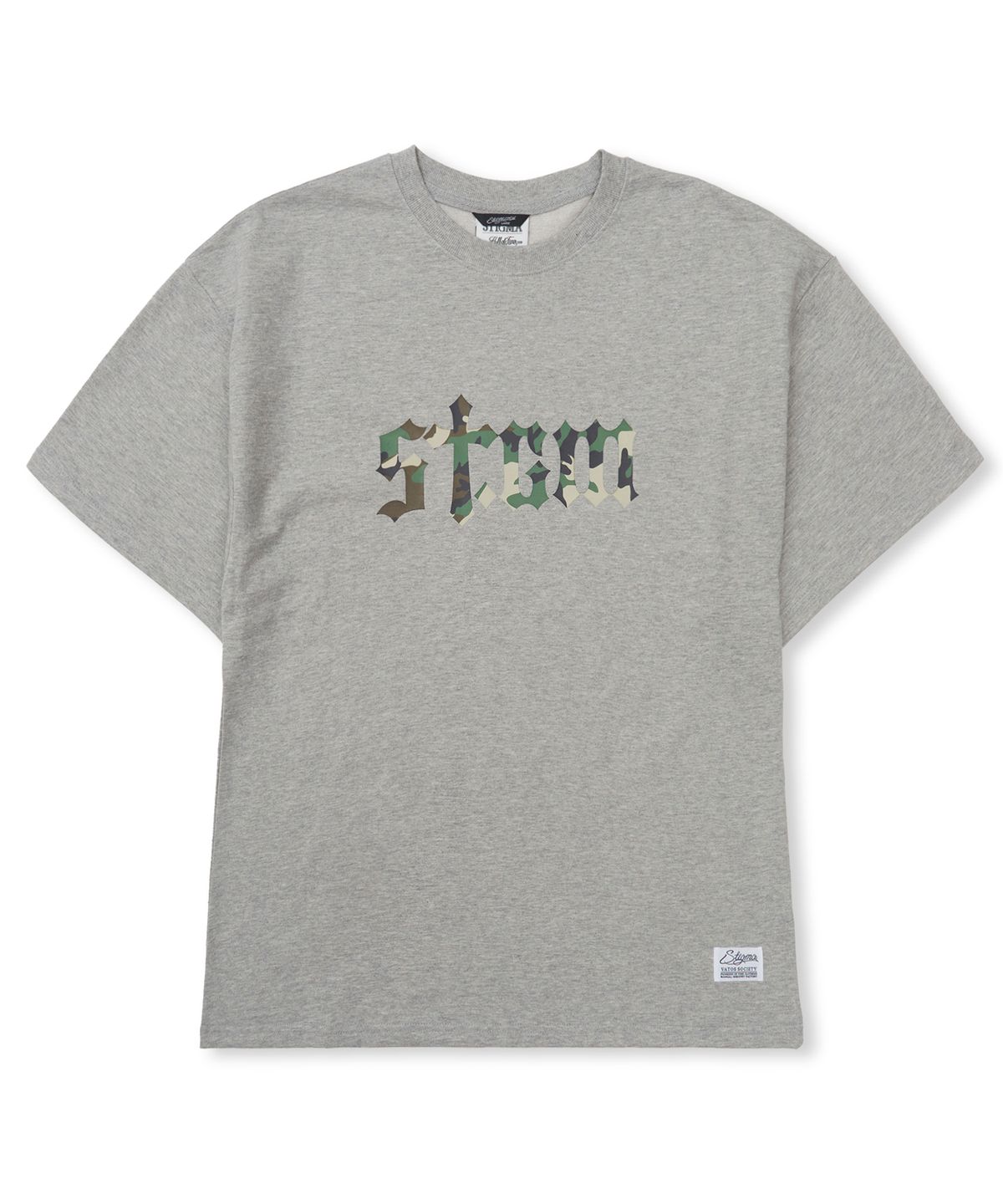 스티그마(STIGMA) Camouflage STGM Semi-oversized T-shirts Melange