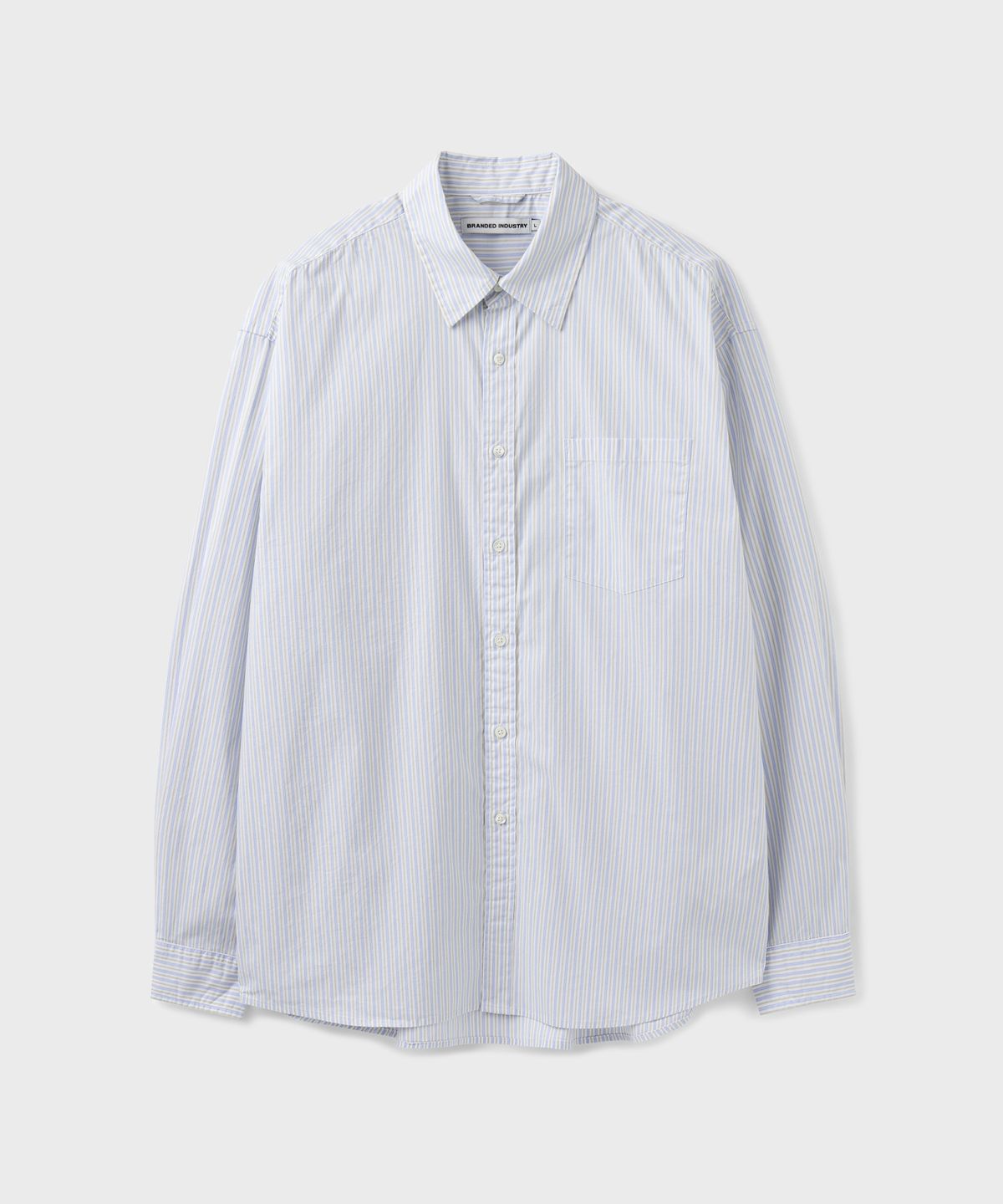 브랜디드(BRANDED) NOBLE STRIPE SHIRT [SKY BLUE]