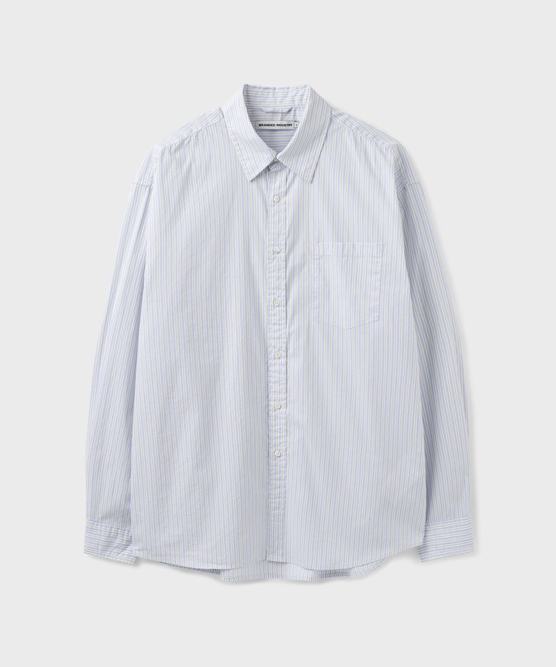 NOBLE STRIPE SHIRT [SKY BLUE]