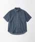 MIGHTY TIGER DENIM HALF SHIRT_MEDIUM BLUE