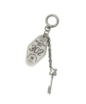 302 Hotel Room keyring - SILVER