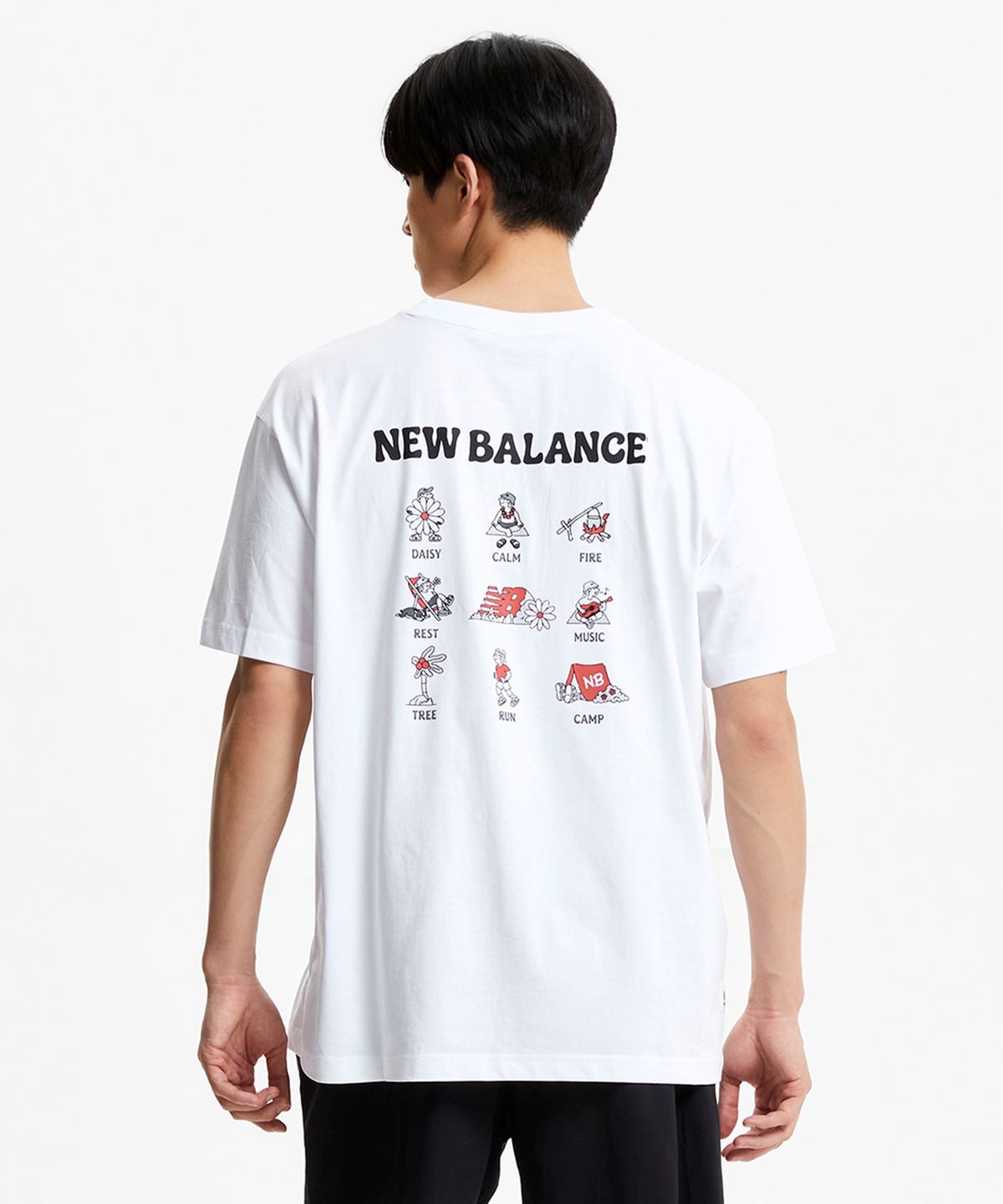 뉴발란스(NEW BALANCE) NBNEF31633 / UNI NB BOY 피크닉 컨텐츠 반팔티 (WHITE)