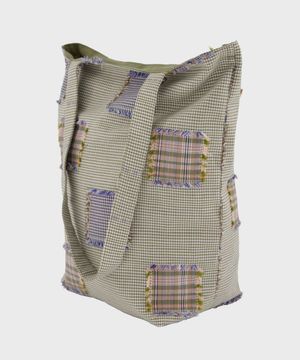 체크 패치워크 백 (포레스트)