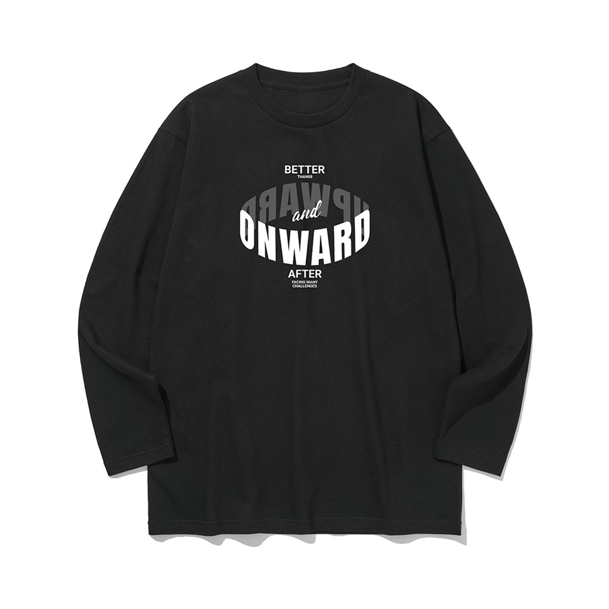 베러댄88(BETTERTHAN88) btls11 앞만 보고 간다 그래픽 로고 긴팔티셔츠