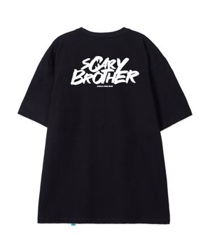 [에이피스튜디오X스캐리브라더 SERIES 2]코튼 루즈핏 반팔 티셔츠_블랙