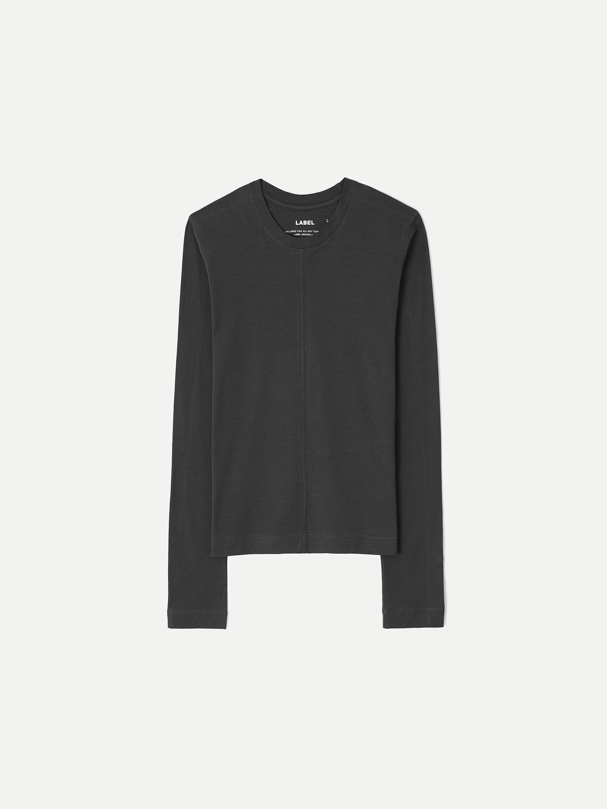 라벨아카이브(LABELARCHIVE) W Gia long sleeve cotton top coal