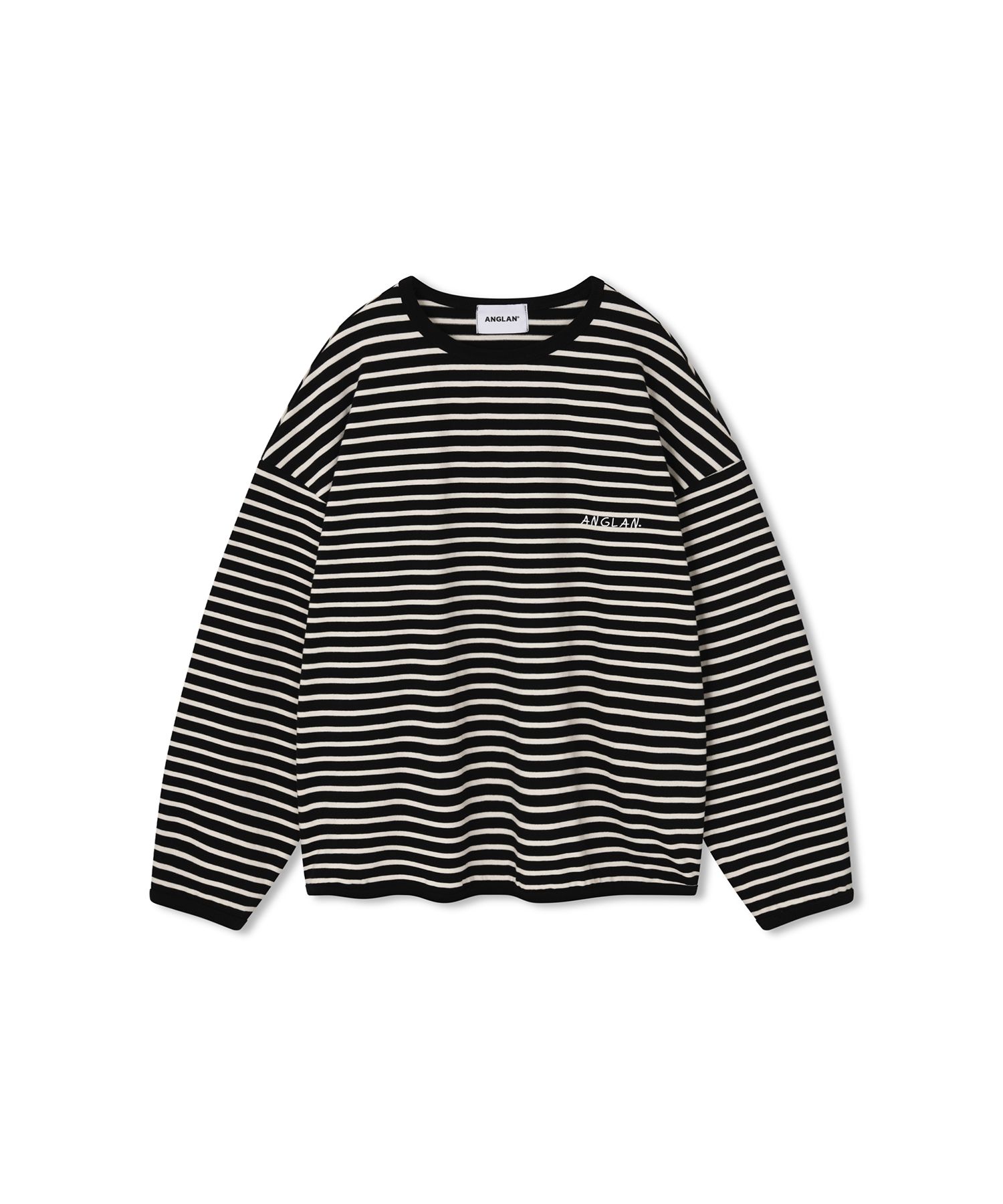 【ANGLAN】Marine Stripe Long Sleeve Marine Layer Engineered Stripe Long-Sleeve T-Shirt - Men's