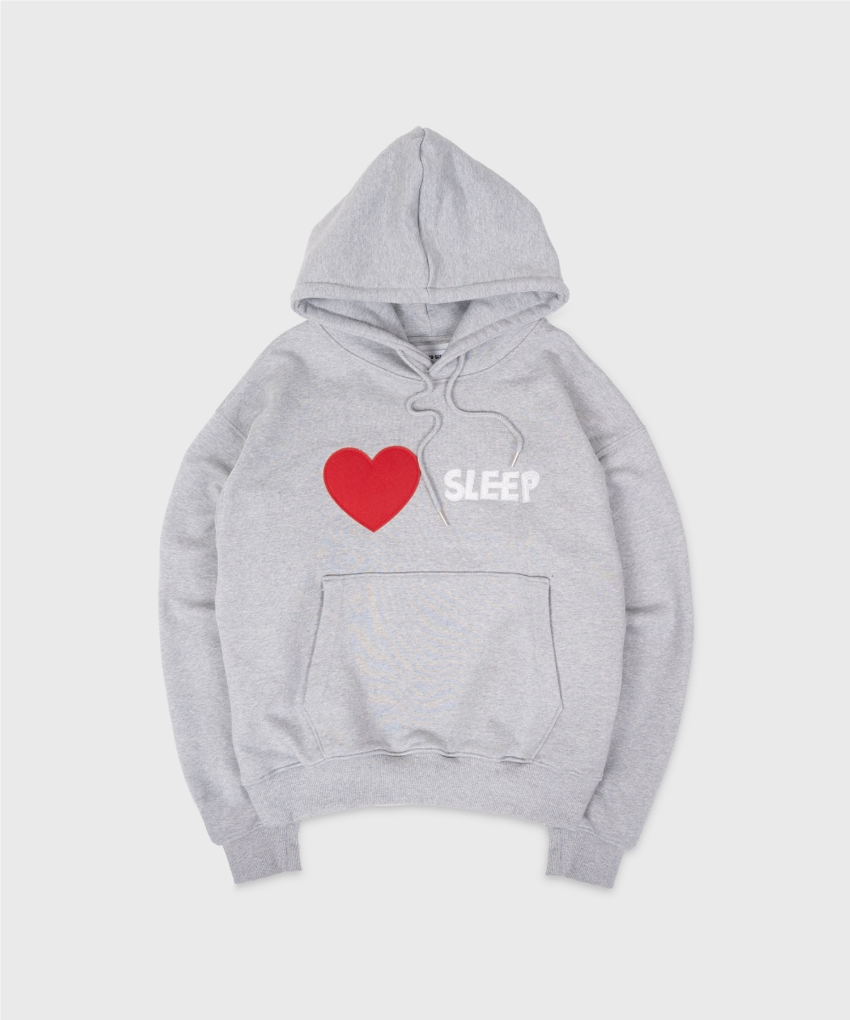 니드슬립(NEED SLEEP) i love sleep hoodie [melange grey]
