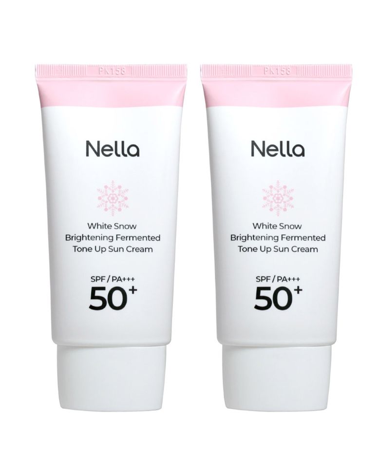 하얀눈 광채 발효 톤업 선크림 50g *2개