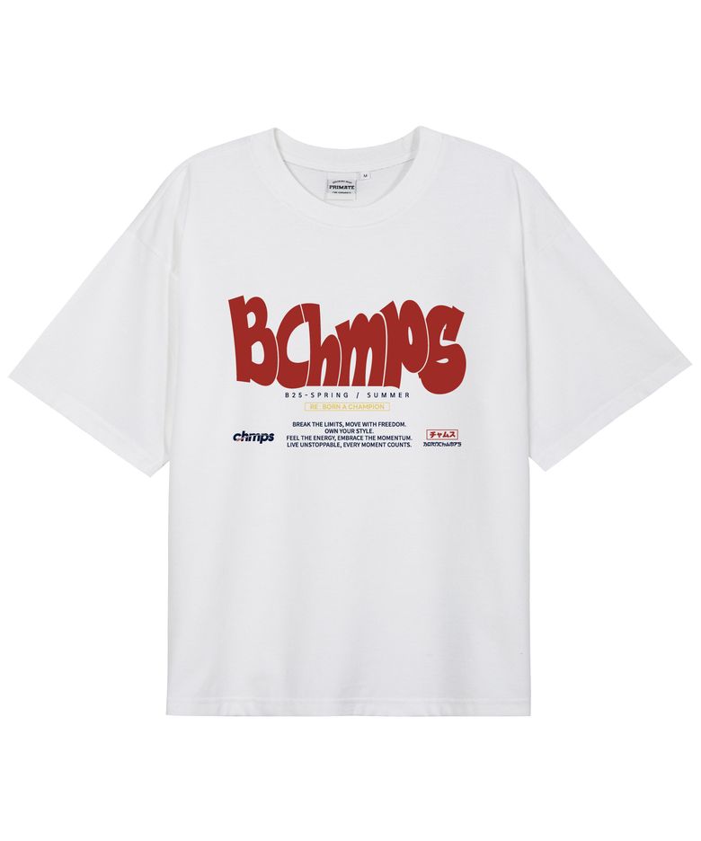 [6 COLORS] [COOL COTTON] VGT BOLD MOTIONA 오버핏 반팔티셔츠 B25ST49