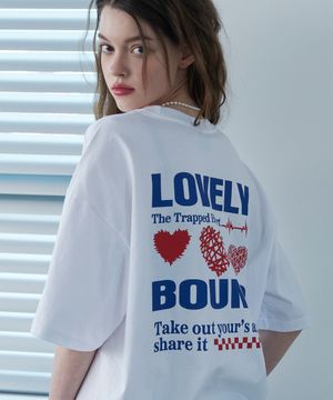 러브바운드 반팔티 화이트
