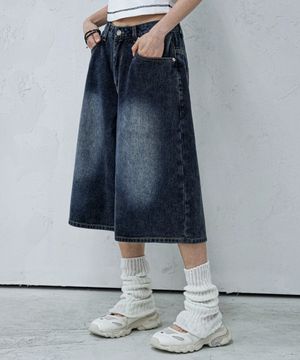 AMG Denim Shorts DEEP BLUE