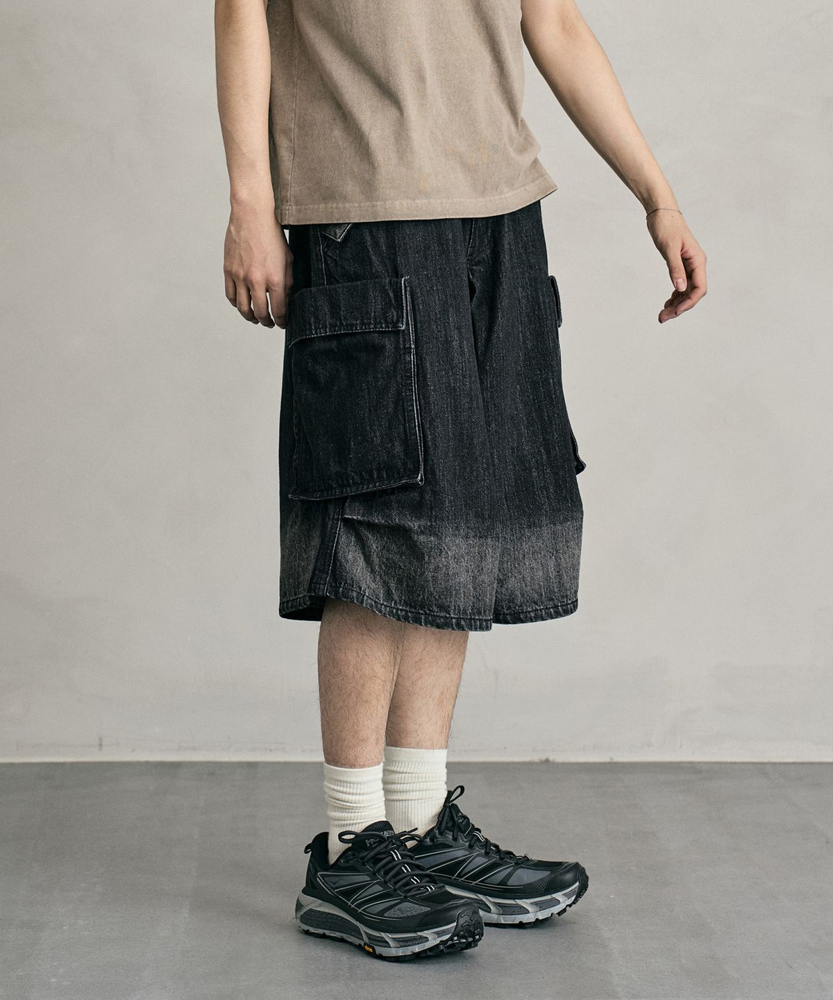 데케트(DECET) M51 Field Denim Shorts DCPT061BlackA