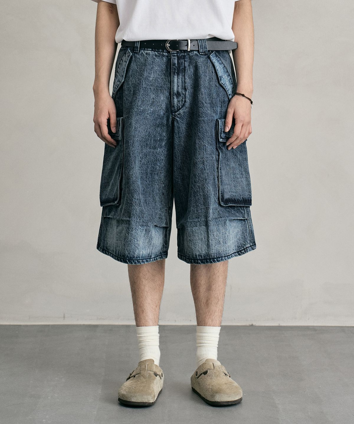 데케트(DECET) M51 Field Denim Shorts DCPT061BlueA