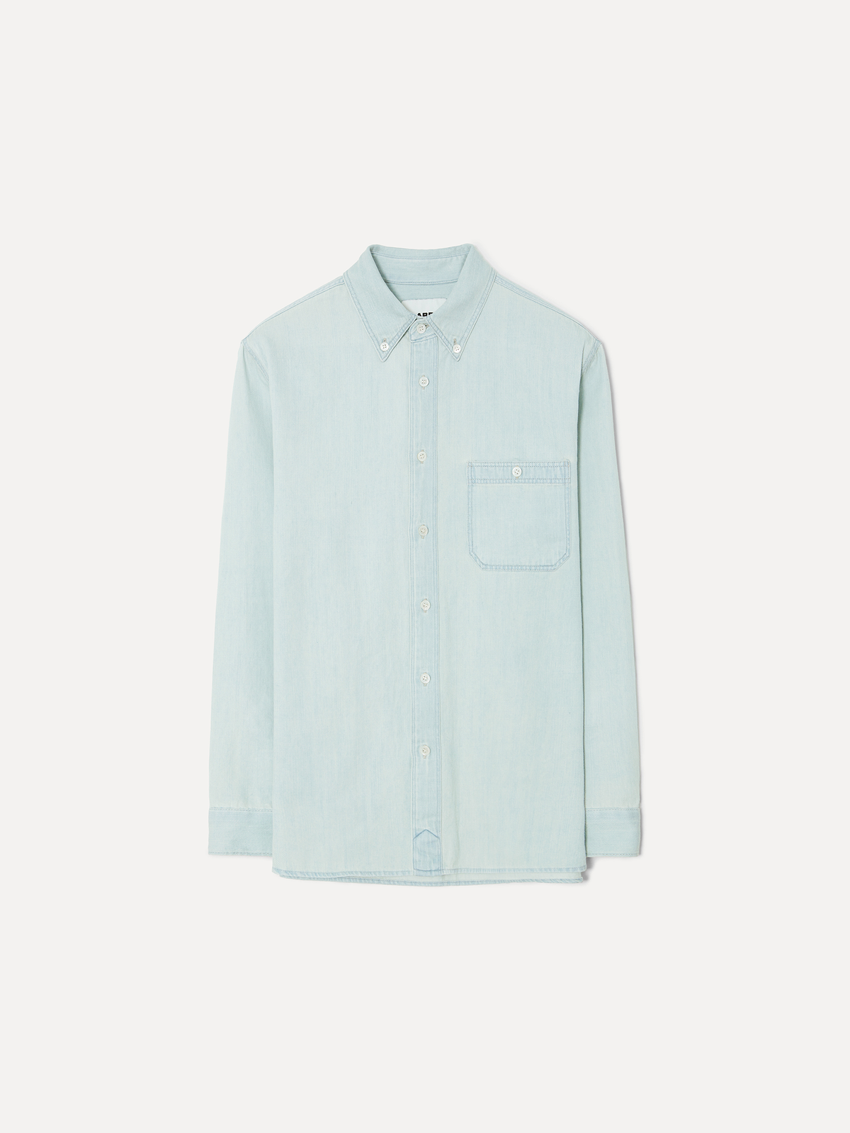 라벨아카이브(LABELARCHIVE) Tegan washed denim shirt emerald blue