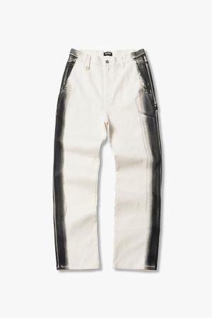 페인팅 데님 팬츠 화이트 HH15121207