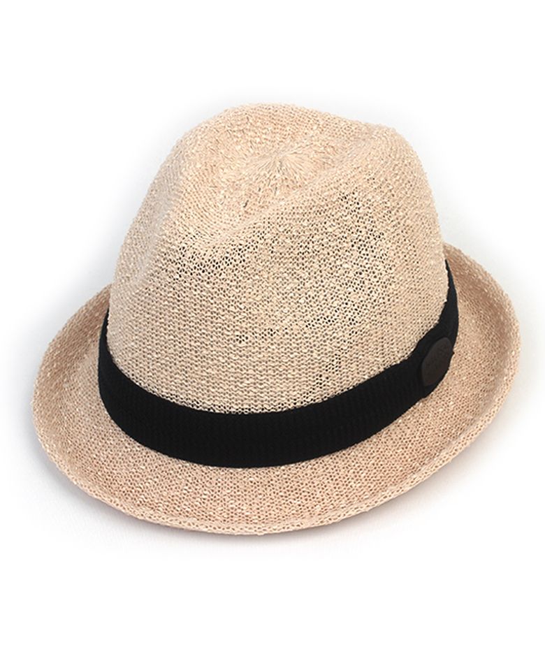 Punk Beige Knit Fedora 페도라