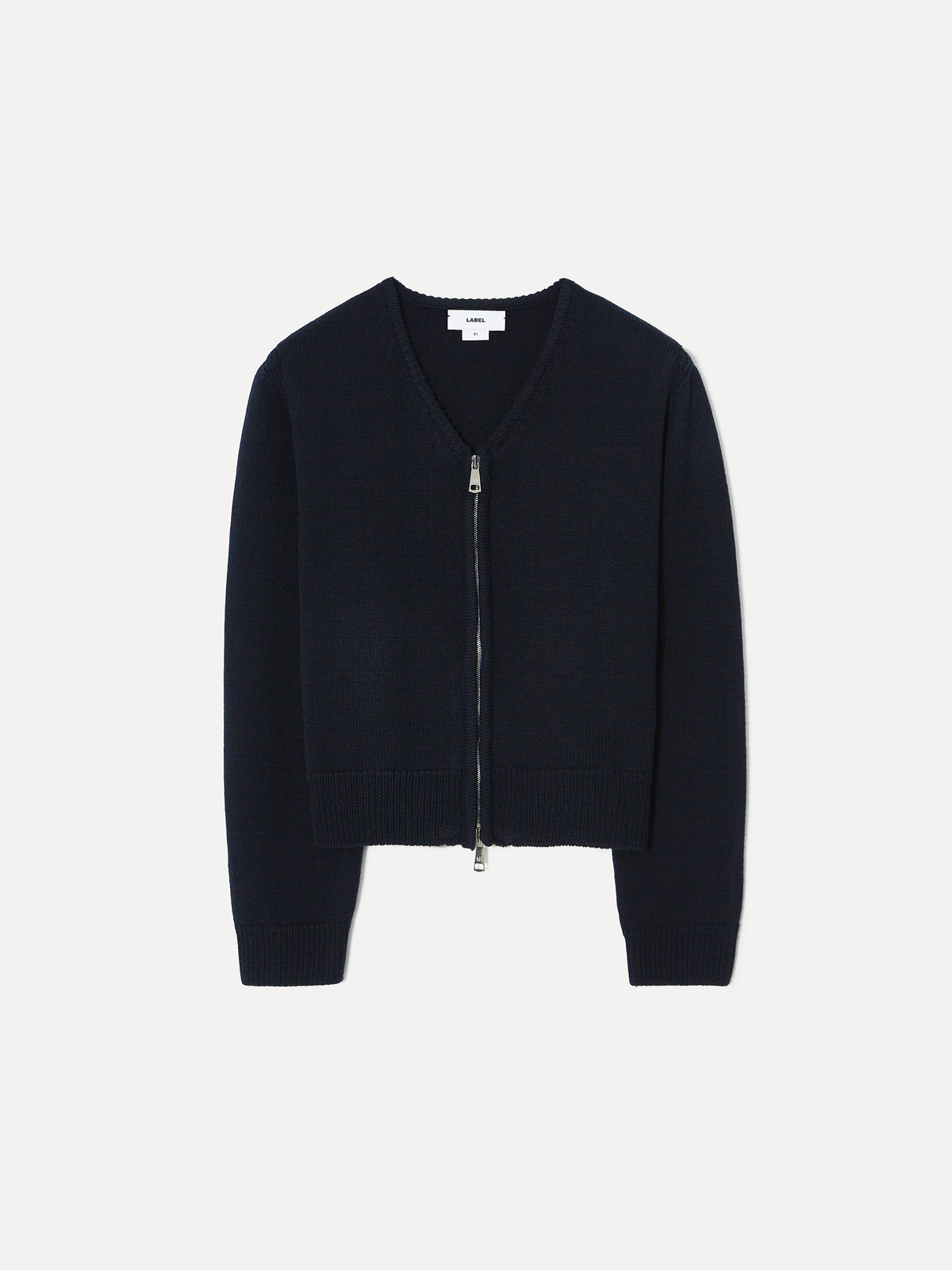 라벨아카이브(LABELARCHIVE) Ivor v-neck wool cardigan navy