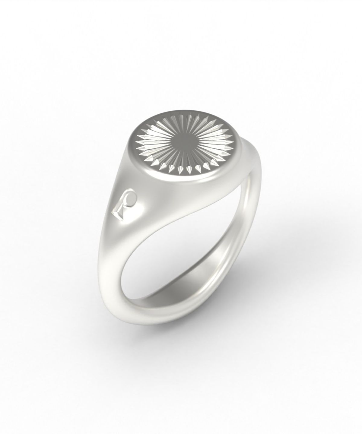 르네오브제(RENEOBJET) SIG  RADIAL RAISED RING  [925 STERLING SILVER]  시그넷링 반지