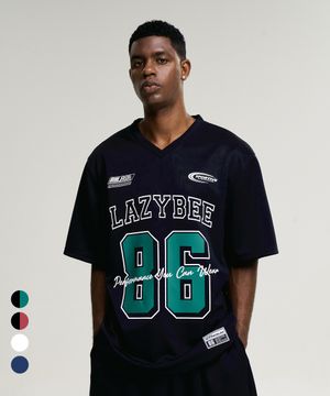 믹스드 매쉬 져지 오버핏 숏 슬리브 M (3컬러)