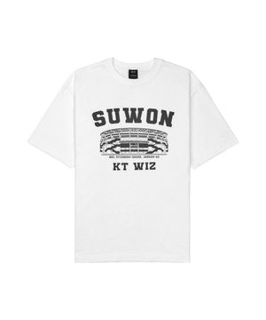 MSS x KBO 볼파크 반소매 티셔츠 화이트 [수원 KT 위즈]