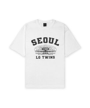 MSS x KBO 볼파크 반소매 티셔츠 화이트 [서울 LG 트윈스]