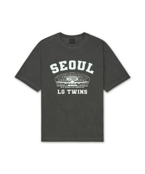 MSS x KBO 볼파크 반소매 티셔츠 차콜그레이 [서울 LG 트윈스]