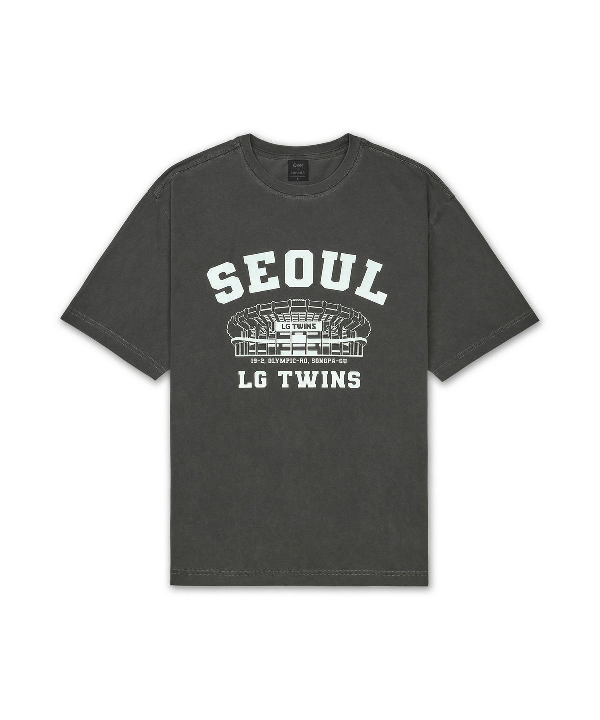 한국야구위원회(KBO) MSS x KBO 볼파크 반소매 티셔츠 차콜그레이 [서울 LG 트윈스]
