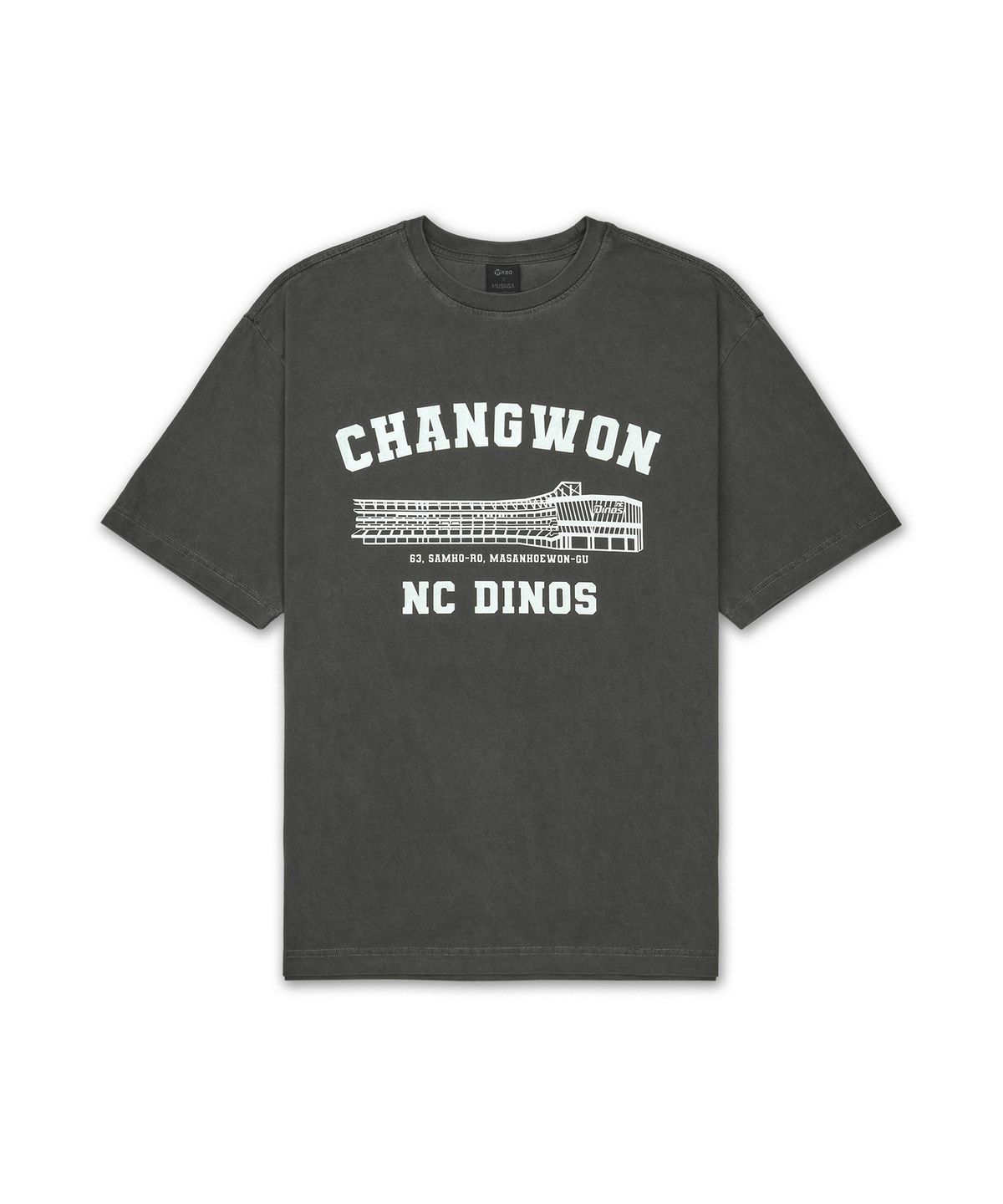 한국야구위원회(KBO) MSS x KBO 볼파크 반소매 티셔츠 차콜그레이 [창원 NC 다이노스]