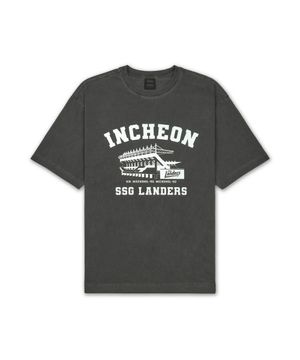 MSS x KBO 볼파크 반소매 티셔츠 차콜그레이 [인천 SSG 랜더스]