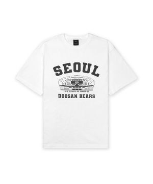 MSS x KBO 볼파크 반소매 티셔츠 화이트 [서울 두산 베어스]