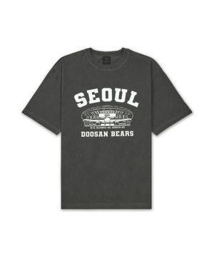 MSS x KBO 볼파크 반소매 티셔츠 차콜그레이 [서울 두산 베어스]