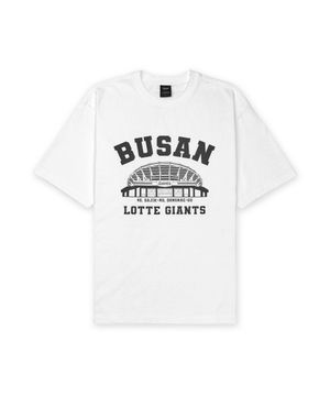 MSS x KBO 볼파크 반소매 티셔츠 화이트 [부산 롯데 자이언츠]