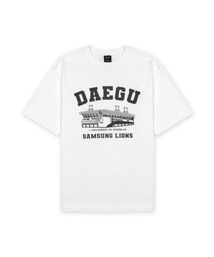 MSS x KBO 볼파크 반소매 티셔츠 화이트 [대구 삼성 라이온즈]