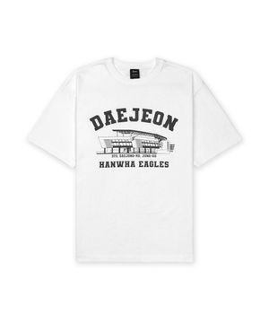 MSS x KBO 볼파크 반소매 티셔츠 화이트 [대전 한화 이글스]