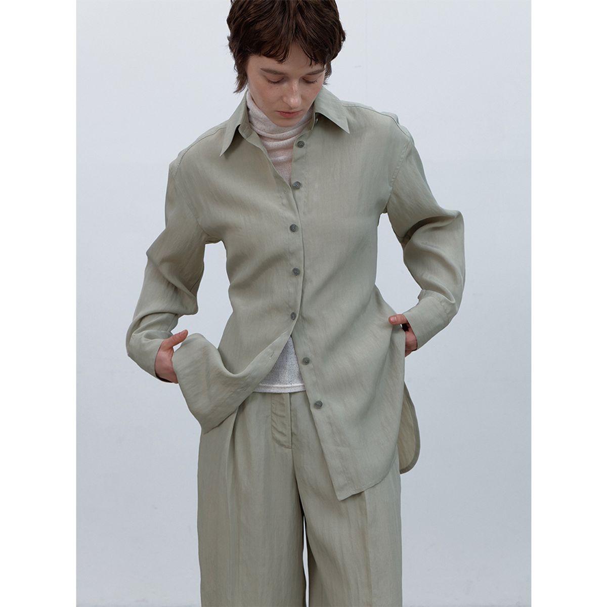 퍼블리카엑스(PUBLICKA X) ARIA SHIRT KHAKI