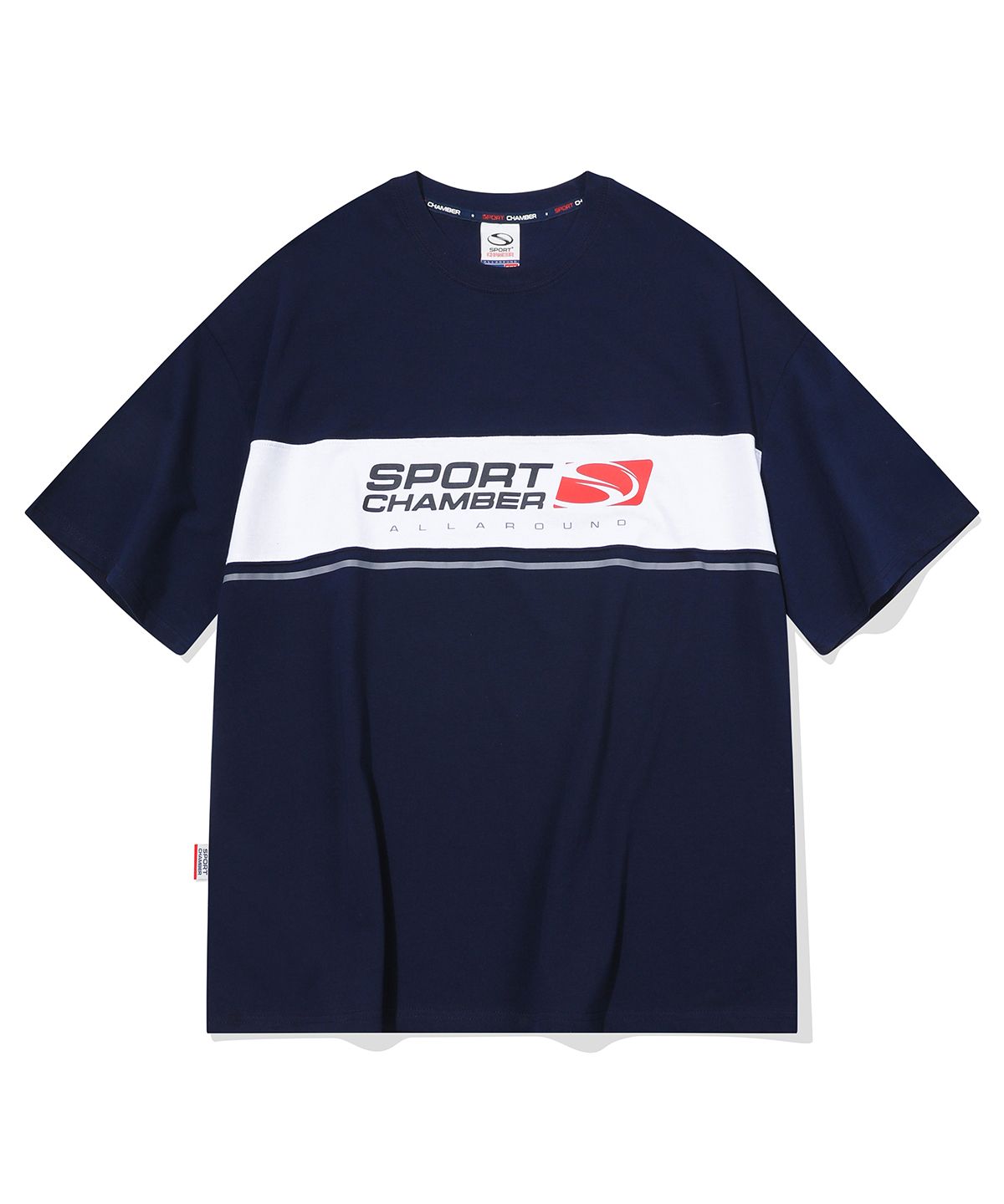 스포츠챔버(SPORT CHAMBER) SC 블록 플래시 티셔츠(네이비)