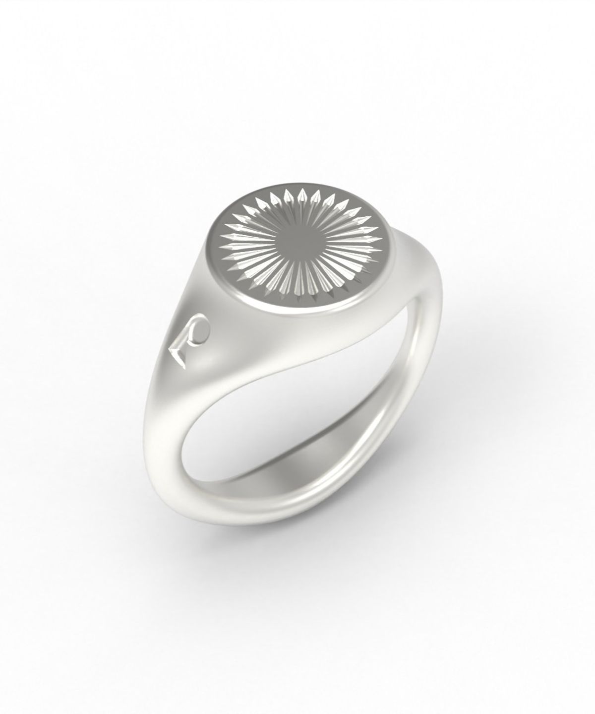 르네오브제(RENEOBJET) SIG  RADIAL ENGRAVED RING  [925 STERLING SILVER]  시그넷링 반지