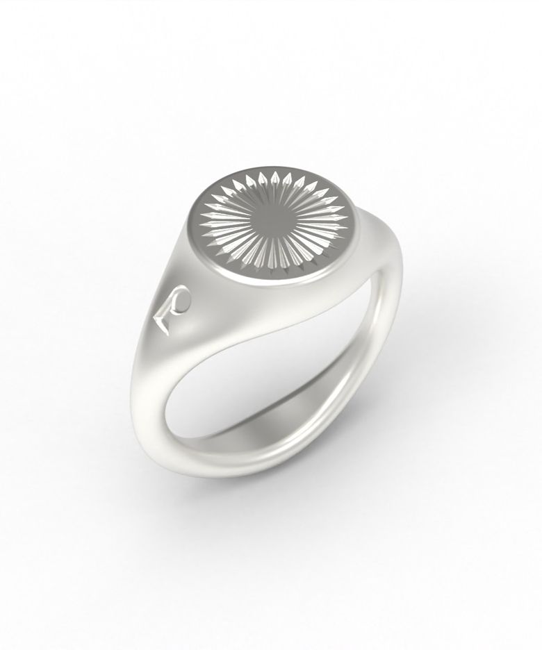 SIG  RADIAL ENGRAVED RING  [925 STERLING SILVER]  시그넷링 반지