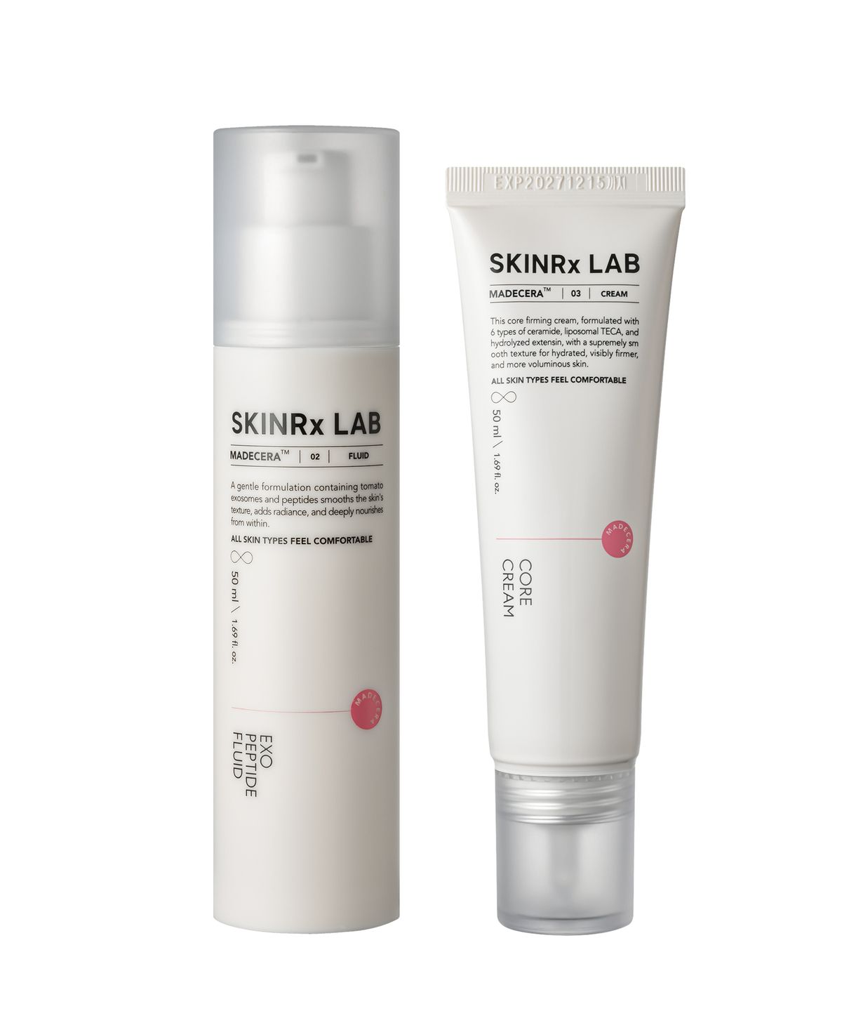 스킨알엑스랩(SKINRX LAB) 마데세라 엑소 플루이드 50ml&코어크림 50ml