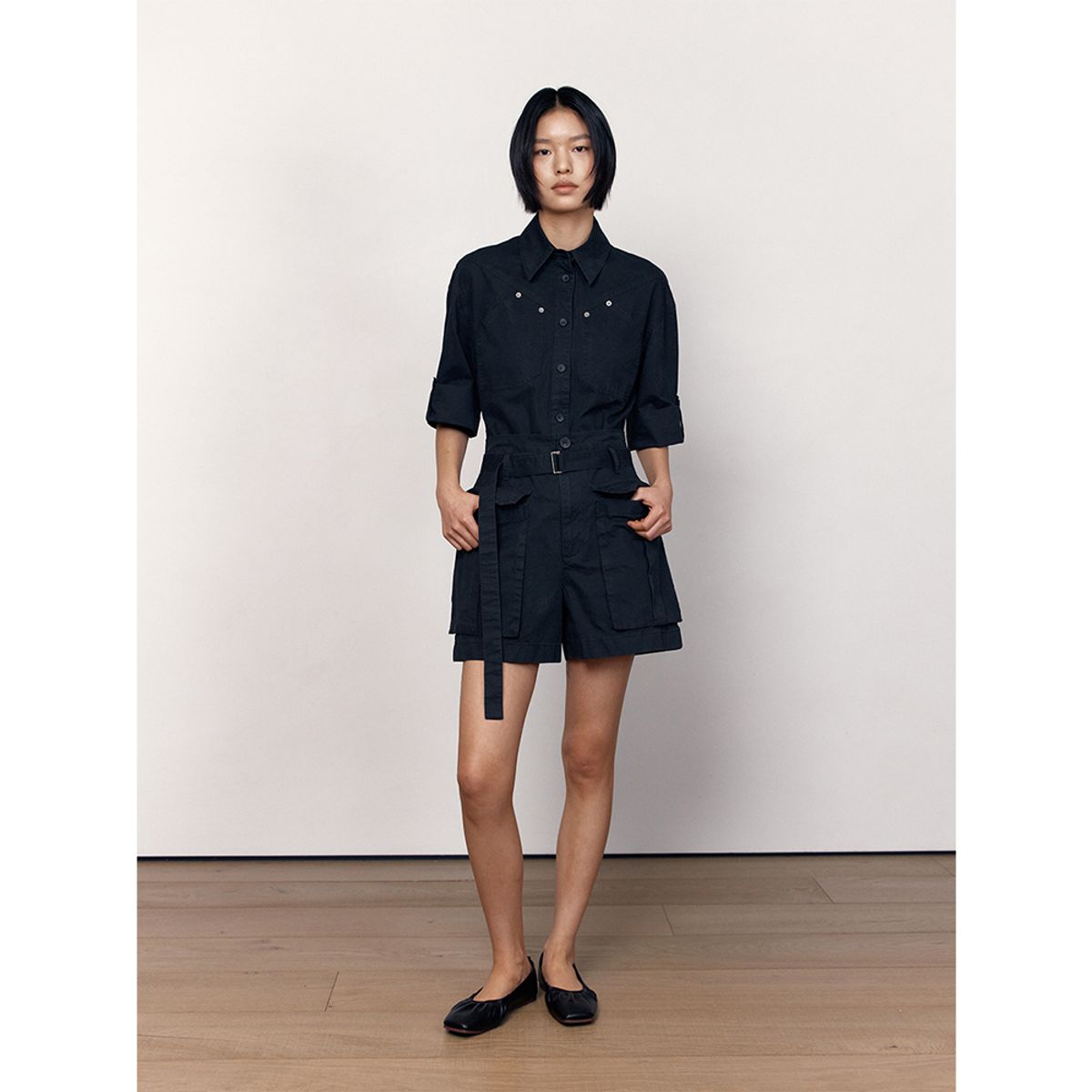 퍼블리카엑스(PUBLICKA X) NOOMI HALF PANTS BLACK