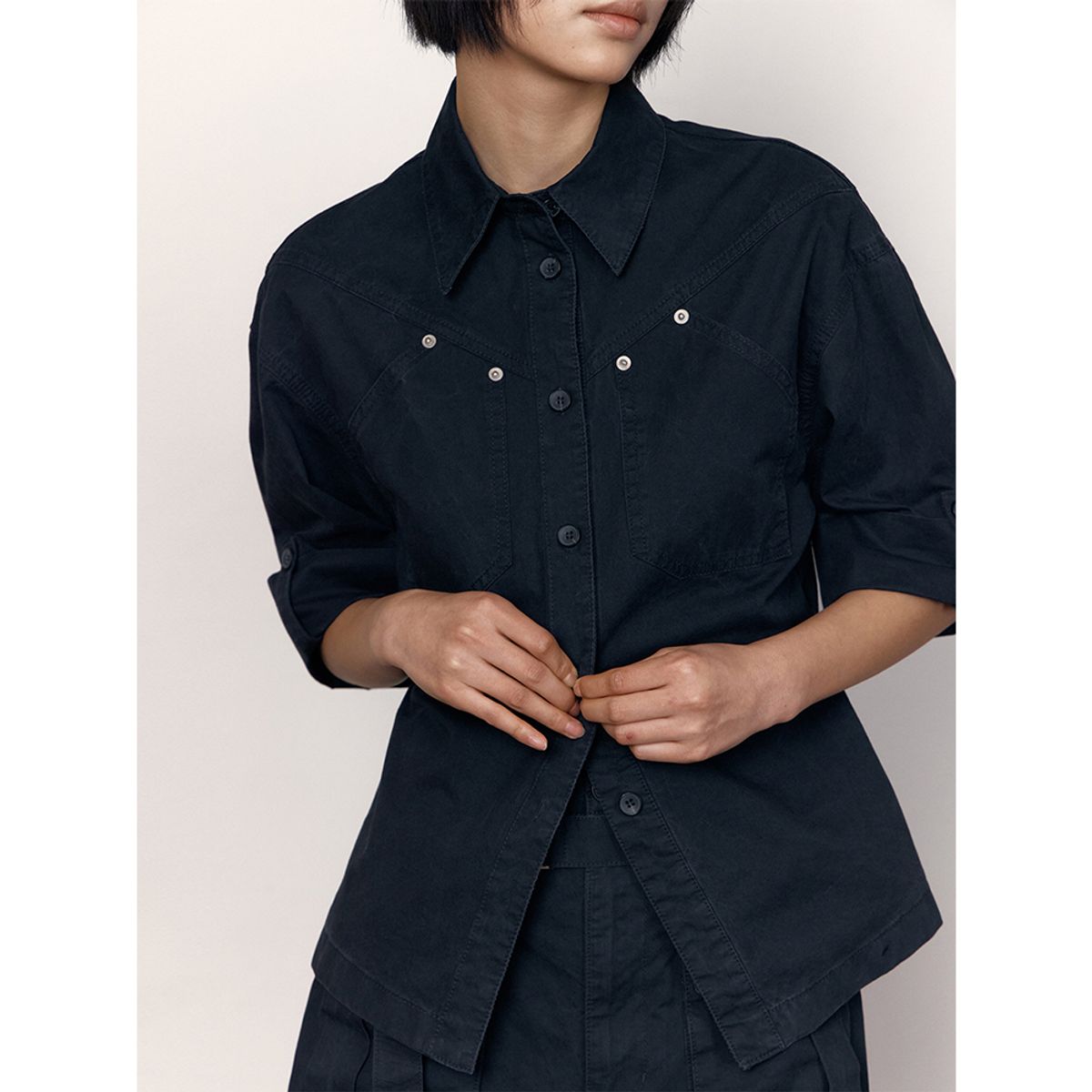 퍼블리카엑스(PUBLICKA X) NOOMI SHIRT BLACK