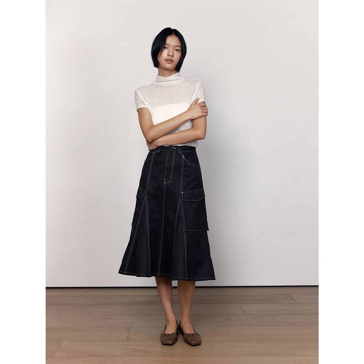 퍼블리카엑스(PUBLICKA X) BILLIE SKIRT BLACK