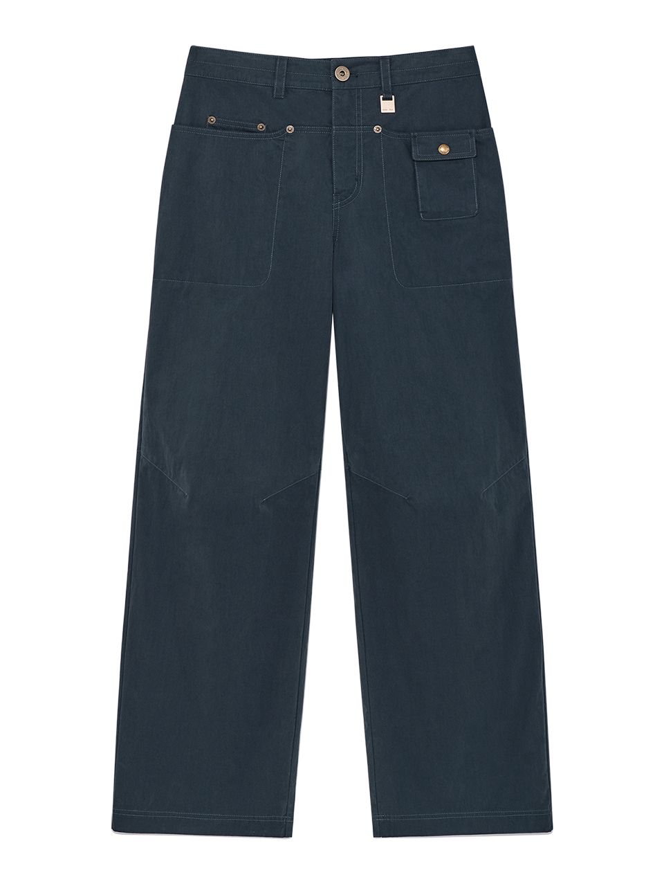 MATIN KIM ♥ SNAP POCKET POINT FATIGUE PANTS/追跡付 SNAP POCKET POINT FATIGUE PANTS IN GREY – Matin Kim