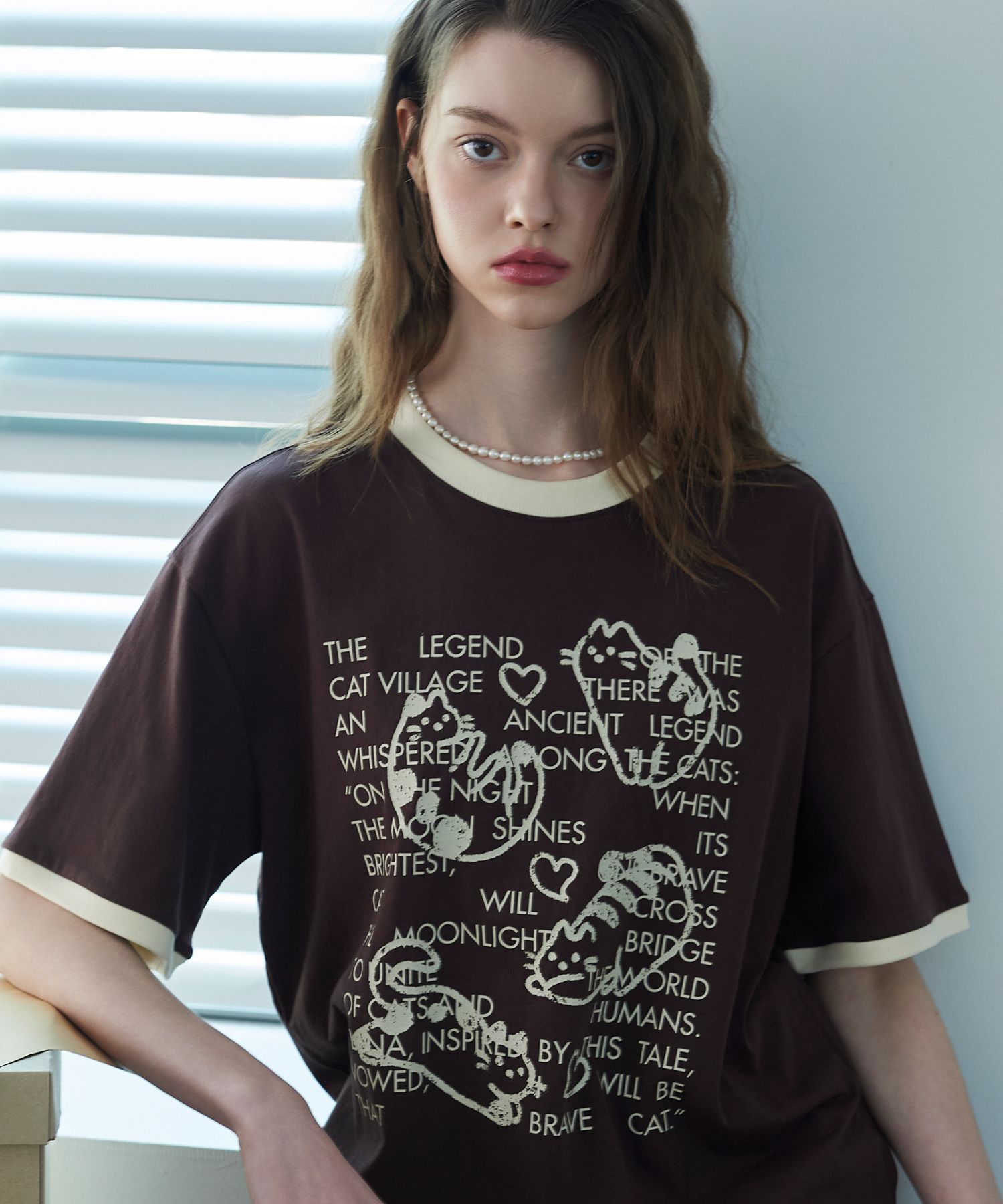 【CPGN STUDIO】25SS★ Luna Tail Ringer Short Sleeve Tee MUSINSA | CPGN STUDIO Luna Tail Ringer Short Sleeve T-Shirt