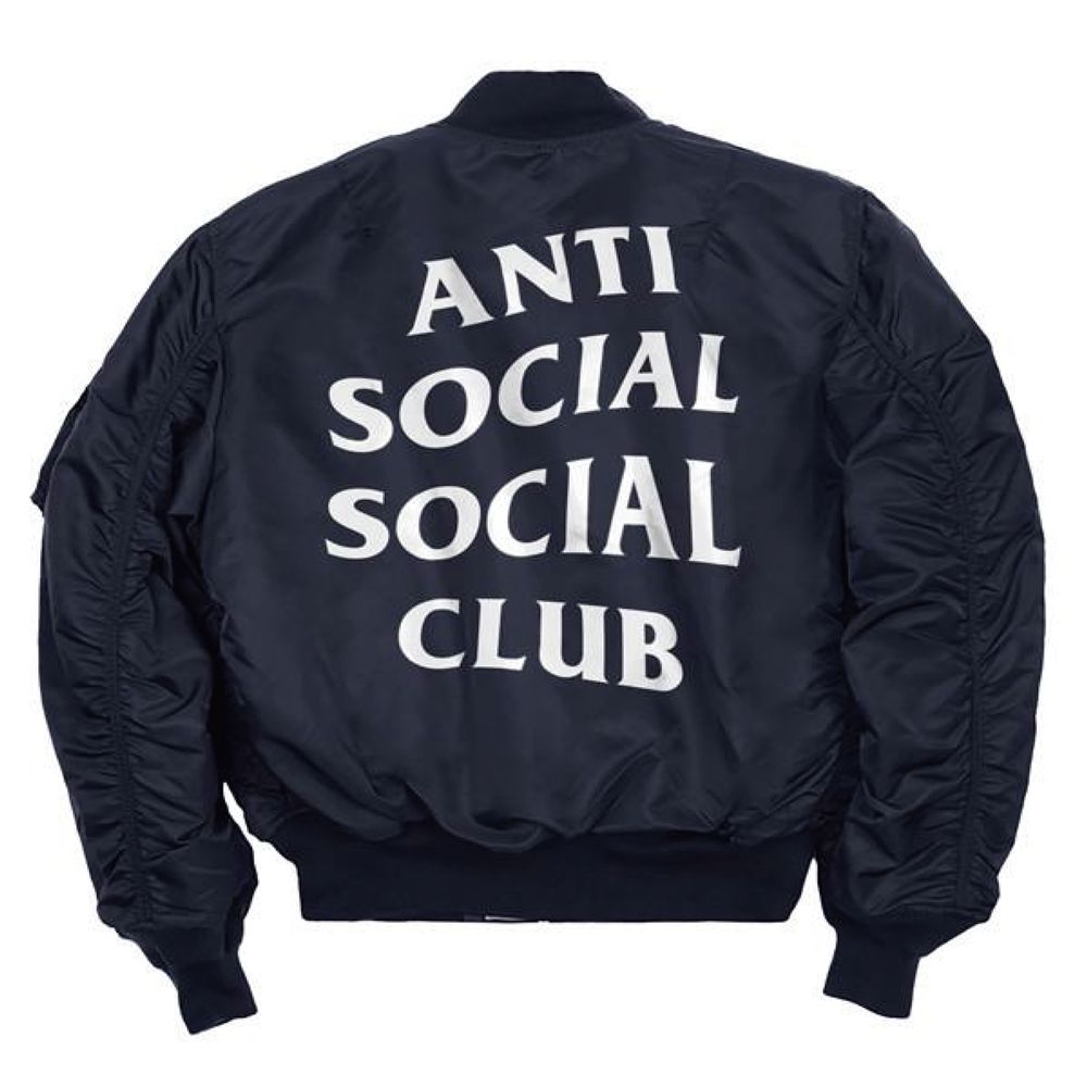 안티 소셜 소셜 클럽(ANTI SOCIAL SOCIAL CLUB) 필 유 포미 MA1 자켓